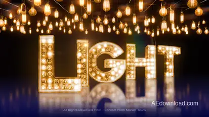 Lights Typeface | AE Titles template preview
