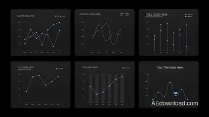 Line Chart Infographic Video Template Infographics template preview