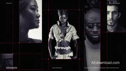 Line Intro - Grid Intro Openers template preview