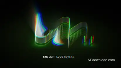 Line Light Logo Reveal Logo Stings template preview