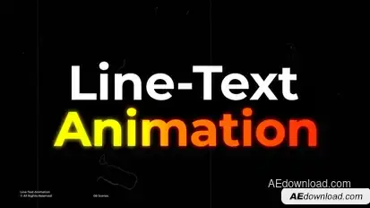 Line-Text Animation  AE Titles template preview