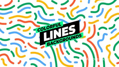 Lines Backgrounds Elements template preview