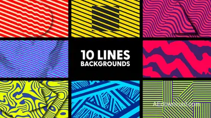 Lines Backgrounds Elements template preview