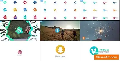 Liquid - Social Media Icons Openers template preview