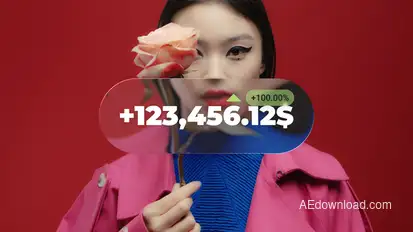 Liquid Animated Counter Infographics template preview