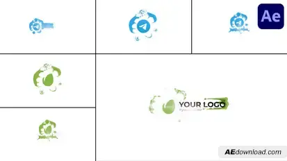 Liquid Corporate Logo for After Effects Logo Stings template preview