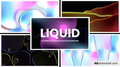 Liquid Glass Background Loop Elements template preview