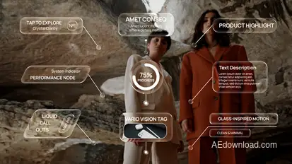 Liquid Glass Call Outs Logo Stings template preview