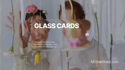 Liquid Glass Cards Infographics template preview