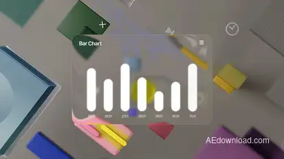 Liquid Glass Infographic Logo Stings template preview