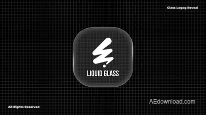 Liquid Glass Logo Logo Stings template preview