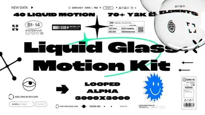 Liquid Glass Motion Kit Elements template preview