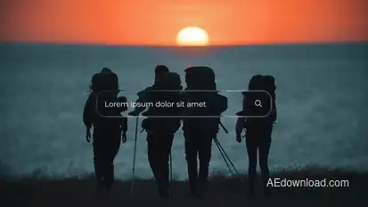 Liquid Glass Search Bar Titles | AE Titles template preview