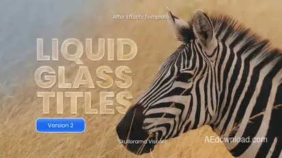 Liquid Glass Titles V2 Titles template preview