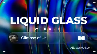 Liquid Glass Widget Product Promo template preview