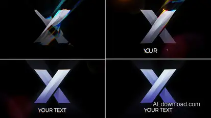 Liquid Glitch Logo Logo Stings template preview