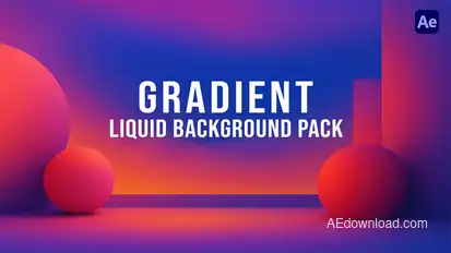 Liquid Gradients Background Pack Elements template preview