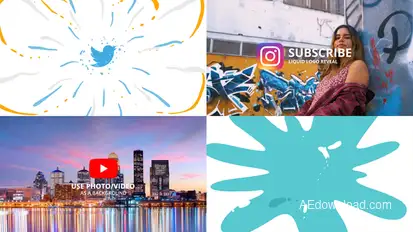 Liquid Logo | After Effects Logo Stings template preview