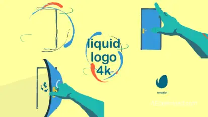 Liquid Logo 4K Logo Stings template preview