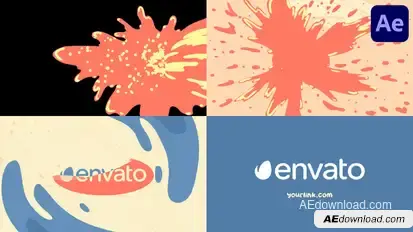 Liquid Logo for After Effects Logo Stings template preview