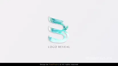 Liquid logo reveal Logo Stings template preview