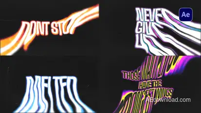 Liquid Melting Text Effect Titles template preview