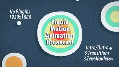 Liquid Motion Animation Broadcast broadcast-packages template preview