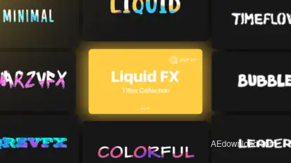 Liquid Motion Titles Vol. 01 Titles template preview