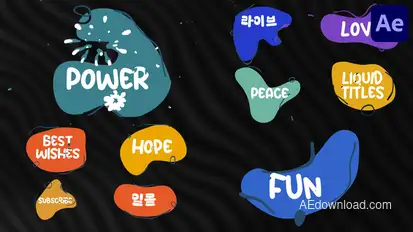 Liquid Plate Titles | After Effects Titles template preview