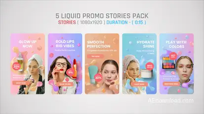 Liquid Promo Stories Pack Product Promo template preview