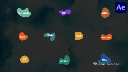 Liquid Shape Titles | After Effects Titles template preview