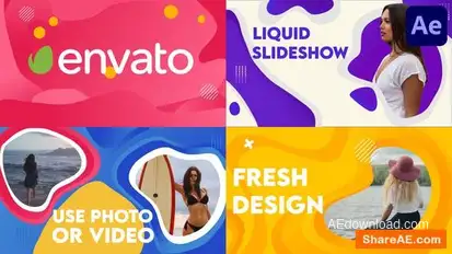 Liquid Slideshow | After Effects Openers template preview