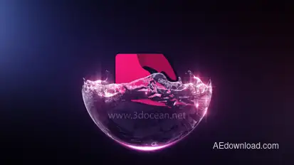 Liquid Sphere Logo Reveal Logo Stings template preview