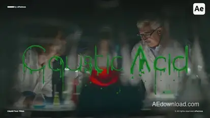 Liquid Text Titles | AE Titles template preview