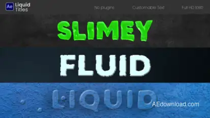 Liquid Titels Titles template preview