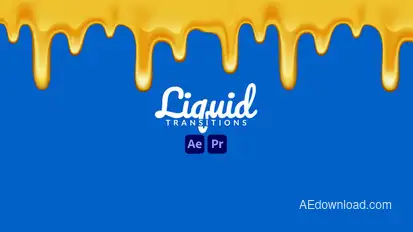 Liquid Transitions Elements template preview