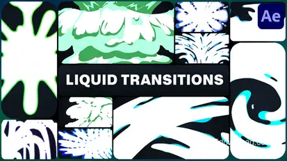 Liquid Transitions for After Effects Elements template preview