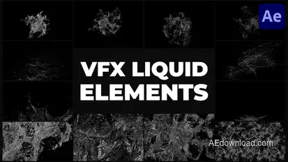 Liquid VFX | After Effects Elements template preview