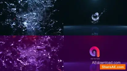 Liquid Water Logo Logo Stings template preview