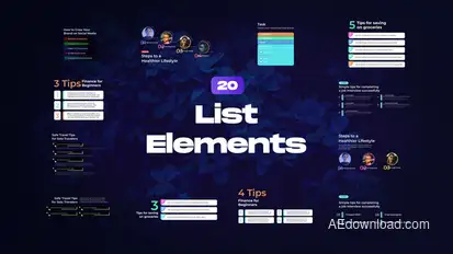 List Elements Elements template preview
