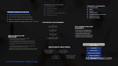 List Titles | After Effects Titles template preview
