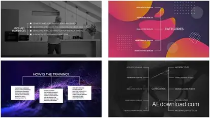 List Titles | After Effects Titles template preview