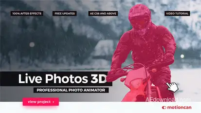 Live Photos 3D - Professional Photo Animator Video Displays template preview