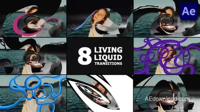 Living Liquid Transitions | After Effects Elements template preview