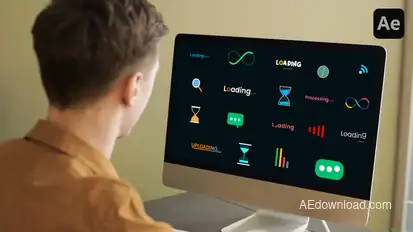 Loading Animations Elements template preview