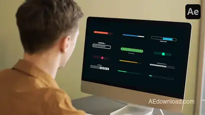 Loading Bars Elements template preview