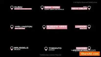 Videohive Location Titles 0.0 | AE Titles template preview