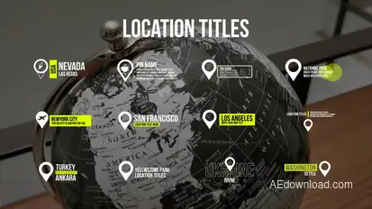 Location Titles 1.0 | After Effects Titles template preview