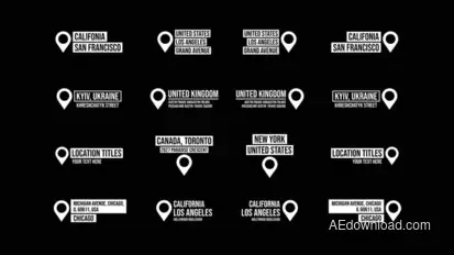 Location Titles 2.0 | After Effects Titles template preview