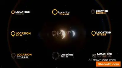 Videohive Location Titles 3.0 | After Effects 55353045 Titles template preview